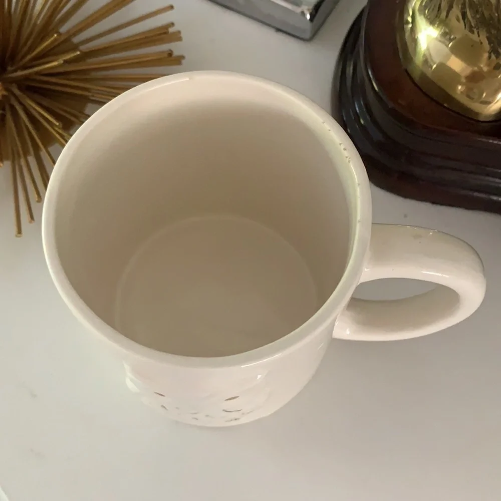 Disney's Animal Kingdom Owl hoot hoot coffee‎ Mug white gold